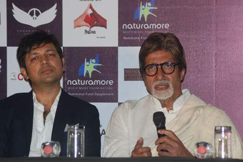 Amitabh Bachchan launches Aadesh Shrivastav's album based on 26/11 &quot;Sounds of Peace&quot; at Cinemax