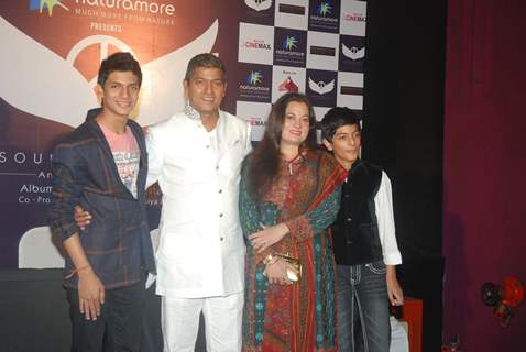 Aadesh Shrivastav's with wife and sons album launched based on 26/11 &quot;Sounds of Peace&quot; at Cinemax