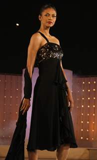 A model showcasing designer Payal Jain's creation at a fashion show at Hyatt Regency in New Delhi