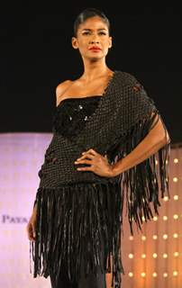 A model showcasing designer Payal Jain's creation at a fashion show at Hyatt Regency in New Delhi
