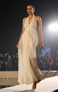 A model showcasing designer Payal Jain's creation at a fashion show at Hyatt Regency in New Delhi