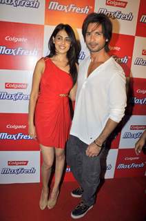 Shahid Kapoor and Genelia Dsouza gracing colgate Maxfresh party at Bunglow 9 Mumbai