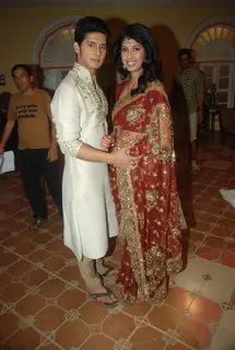 Aishwarya Sakhuja and Ravi Dubey cast of Sony TV's Saas Bina Sasural at Malad