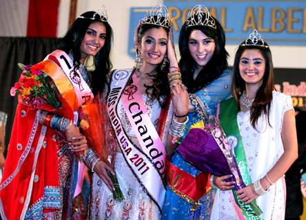 The 23-year-old Chandan Kaur from New York  was declared Miss India USA 2011 at a beauty pageant held in New Jersey Nov 20 2011. On the right hand side is Natasha Arora who crowned Chandan. First runners up Aasieya and 2nd runners up Sonam at ...