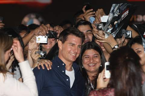 Tom Cruise at special screening of Mission Impossible - Ghost Protocol at Imax