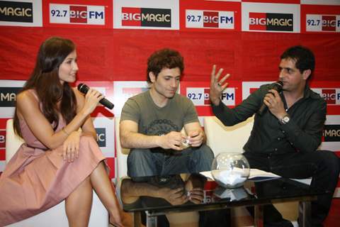 Shiney Ahuja and Julia Bliss at 92.7 BIG FM Studios in Mumbai to promote their film GHOST