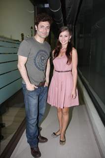 Shiney Ahuja and Julia Bliss at 92.7 BIG FM Studios in Mumbai to promote their film GHOST