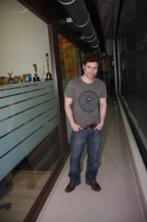 Shiney Ahuja at 92.7 BIG FM Studios in Mumbai to promote their film GHOST