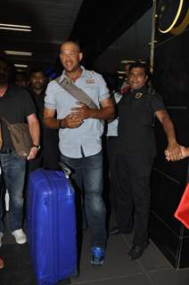 Cricketer Andrew Symonds snapped at the Mumbai Airport to participate in the reality show 'Bigg Boss