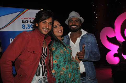 Remo Dsouza, Terence Lewis and Geeta Kapur at launch of Dance India Dance Season 3 at JW Marriott