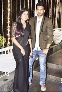 Karan Kundra and Kritika Kamra at Shabbir and Kanchi's wedding reception