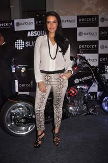 Neha Dhupia launches Sunburn chopper at Lower Parel