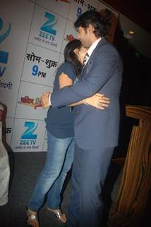 Ekta Kapoor with Hiten Tejwani at 'Pavitra Rishta' serial new cast introduction at Novotel, Mumbai