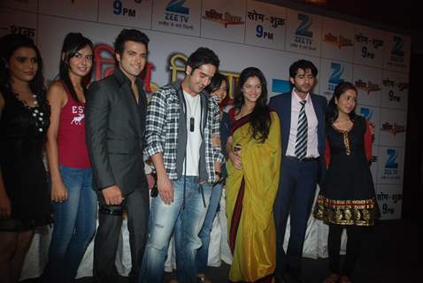 Ekta Kapoor with Hiten, Ankita at 'Pavitra Rishta' serial new cast introduction at Novotel, Mumbai