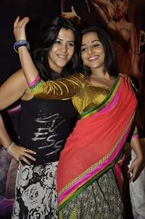 Vidya Balan and Ekta Kapoor at 'The Dirty Picture' success media meet in Novotel, Mumbai