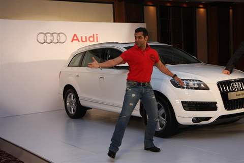 Audi India officially presenting an Audi Q7 to Superstar Salman Khan acknowledged the success of film 'Bodyguard' in Mumbai