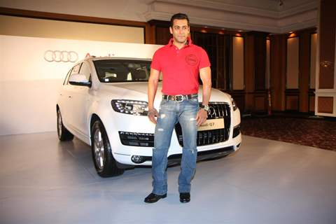 Audi India officially presenting an Audi Q7 to Superstar Salman Khan acknowledged the success of film 'Bodyguard' in Mumbai