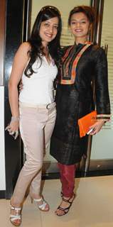 Designer Amy Billimoria supporting Pink Ribbon Campaign with Aashka Goradia