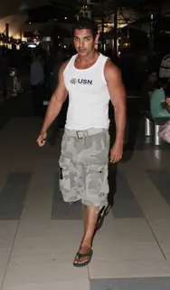 John Abraham snapped at Mumbai International Airport