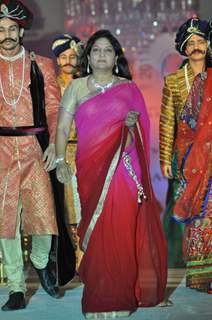 Nisha Sagar takes teh bow at her Bridal collection Showcasing
