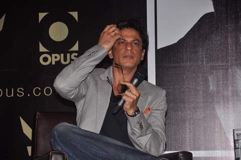 Shah Rukh Khan unviels srkopus.com and his special signing of Copy Number 1 signature at Hotel Tride