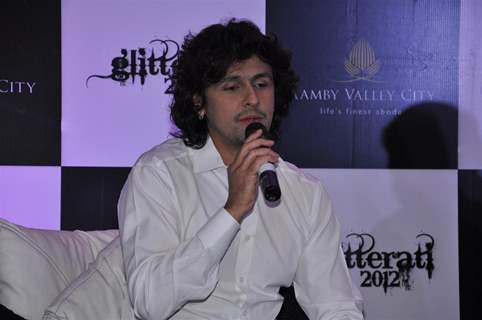 Sonu Niigam at Press meet for New Year Celebrations party Glitterati 2012 at Aamby Valley City