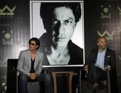 Shah Rukh Khan unviels srkopus.com and his special signing of Copy Number 1 signature at Hotel Trident in BKC, Mumbai