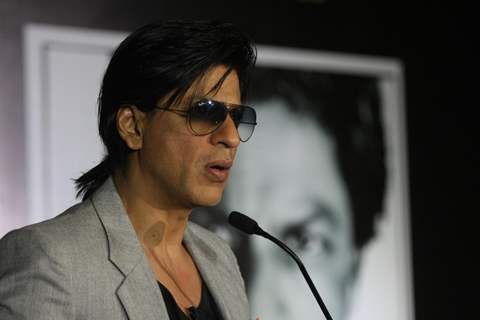 Shah Rukh Khan unviels srkopus.com and his special signing of Copy Number 1 signature at Hotel Trident in BKC, Mumbai