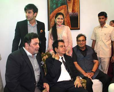 Rishi Kapoor, Ranbir Kapoor and Subhash Ghai grace Dilip Kumar's 89th Birthday Party