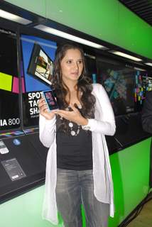 Sania Mirza at Nokia mobile launch, Colaba in Mumbai