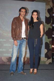 Arjun Rampal and Neha Dhupia at Gillette press meet at Trident