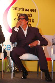 Amitabh Bachchan during the launch of new 'Polio communication campaign' in Mumbai