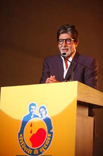 Amitabh Bachchan during the launch of new 'Polio communication campaign' in Mumbai