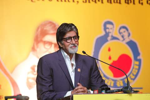 Amitabh Bachchan during the launch of new 'Polio communication campaign' in Mumbai