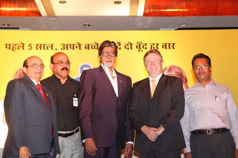 Amitabh Bachchan during the launch of new 'Polio communication campaign' in Mumbai