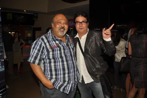 Saurabh Shukla with Vinay Pathak at Premiere of film 'Pappu Can't Dance Saala'