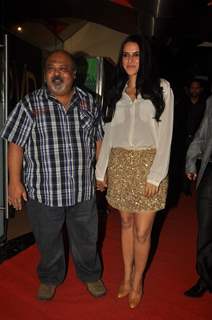 Saurabh Shukla with Neha Dhupia at Premiere of film 'Pappu Can't Dance Saala'