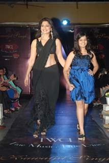 Celebs on the ramp for Kawaljeet at The Wedding Cafe in Andheri. .