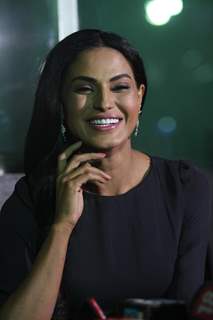 Veena Malik holds press conference for the controversy surrounding her MISSING status at Sheesha Gold Lounge in Andheri, Mumbai