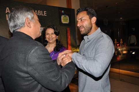 Saif Ali Khan and Sharmila Tagore at the 2nd edition of the RSD World Cricket Summit in Mumbai