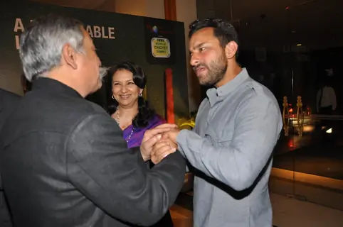 Saif Ali Khan and Sharmila Tagore at the 2nd edition of the RSD World Cricket Summit in Mumbai