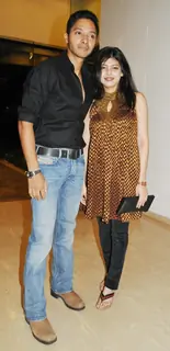 Shreyas Talpade with wife Deepti Talpade at Farah Khan's House Warming Party