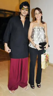 Zayed Khan with his sister Farah Khan Ali at Farah Khan's House Warming Party