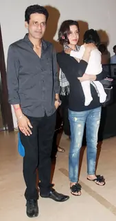 Manoj Bajpai with wife at Farah Khan's House Warming Party