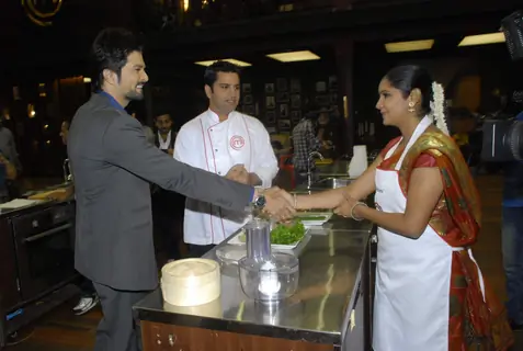 RaQesh Vashisth on the sets of Master Chef India 2 at RK Studios