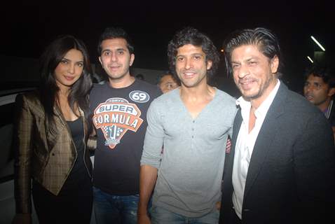 Priyanka Chopra, Ritesh Sidhwani, Farhan Akhtar, Shah Rukh Khan at Don 2 special screening at PVR