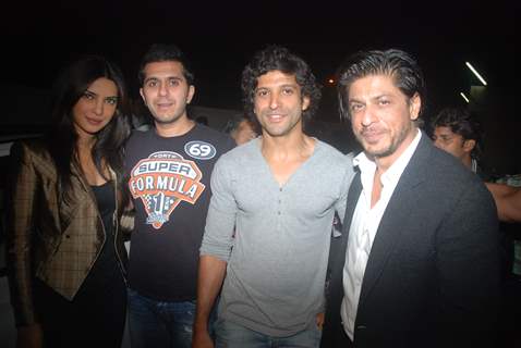 Priyanka Chopra, Ritesh Sidhwani, Farhan Akhtar, Shah Rukh Khan at Don 2 special screening at PVR