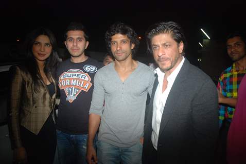 Priyanka Chopra, Ritesh Sidhwani, Farhan Akhtar, Shah Rukh Khan at Don 2 special screening at PVR