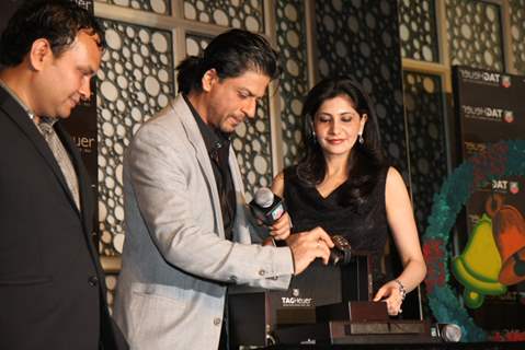 Shah Rukh Khan at the promotional campaign of film Don 2 in association with TAG HEUER watch brand at Cinemax in Mumbai