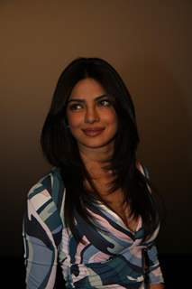 Priyanka Chopra gestures during the promo launch of film 'Agneepath' in Mumbai